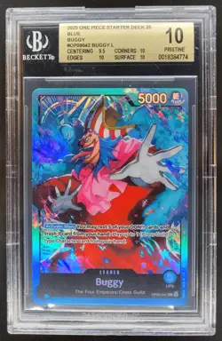 2025 ONE PIECE BUGGY BLUE OP09-042 BGS 10 PRISTINE PT - Image 1