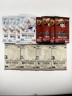 Lot Of 12 One Piece OP-13 OP-05 EB-02 Booster Packs Sealed Bandai Namco English - Image 1