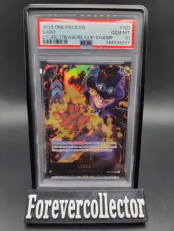 2025 One Piece Sabo Store Treasure Cup Champ #120 SP ALT PSA 10 - Image 1