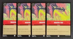Dragon Fire 130/204 X4 Play Set Uncommon Disney Lorcana TCG - Image 1