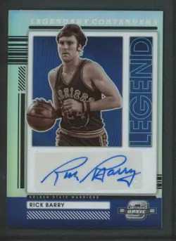 2021-22 RICK BARRY 119/149 AUTO PANINI CONTENDERS OPTIC HOLO LEGENDARY - Image 1
