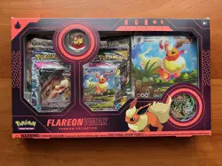 2022 POKEMON EVOLVING SKIES FLAREON VMAX PREMIUM COLLECTION BOX FACTORY SEALED - Image 1