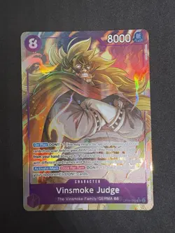 ONE PIECE TCG - VINSMOKE JUDGE ENGLISH - R ALT ART - OP06-081 - WINGSOTC - NM - Image 1