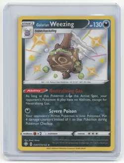 2021 Pokemon TCG Galarian Weezing Shining Fates #SV077/SV122 - Image 1