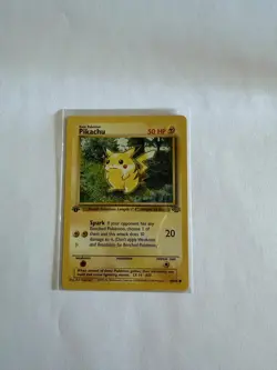 Pokemon Pikachu #60/64 1st Edition Jungle Set 1999 & (4) 58/102 WotC Base - Image 1