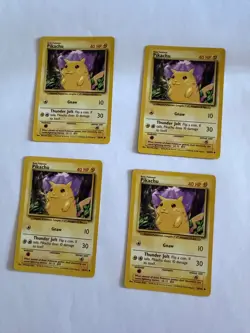 Pokemon Pikachu #60/64 1st Edition Jungle Set 1999 & (4) 58/102 WotC Base - Image 3
