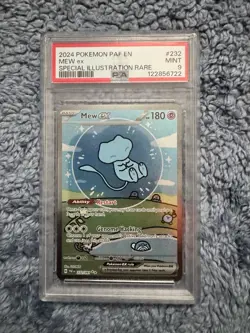 Pokemon Mew EX 232/091 PSA 9 Mint Paldean Fates Bubble Mew Sir 2024 SV PAF - Image 1