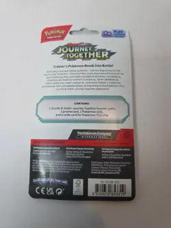 1 Pokemon TCG Journey Together Scraggy Booster Checklane Blister Pack Sealed - Image 3