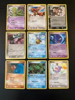 Pokemon Crystal Guardians Lot of 9 Cards | Wartortle, Treeko, Aron, etc. - Image 1