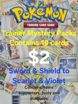 Pokemon TCG Mystery Trainer Pokemon Cards - Image 1