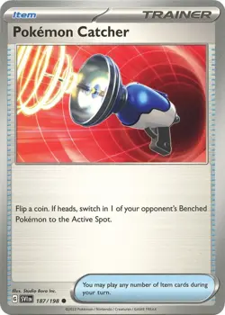 Pokemon Catcher 187/198 Reverse LP-NM - Pokemon TCG Scarlet&Violet Base Set SVI - Image 4