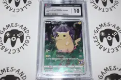 Pikachu #001/028 - CGC 10 | Japanese - Pokemon TCG - Full Art 25th Anniversary - Image 1