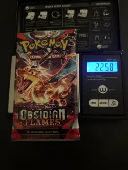 VERY HEAVY! 22.58g Obsidian Flames Pokemon TCG Factory Sealed Booster Pack!!! - Image 1
