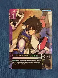 Setsuna F. Seiei (C+) - Celestial Drive (ST07-009) Gundam Card Game - Image 1