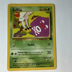Koffing 58/82 Team Rocket Set - Common - LP - Pokemon TCG Card - Image 1