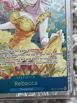 One Piece TCG Rebecca OP15-053 SR Foil English OP15 NM Card - Image 4