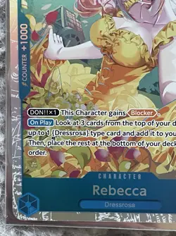 One Piece TCG Rebecca OP15-053 SR Foil English OP15 NM Card - Image 5
