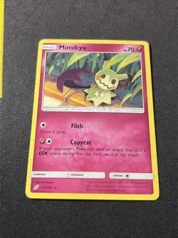 Mimikyu 112/181 2019 Sun & Moon Team Up Pokemon Card TCG Non Holo Rare - Nm/Vlp - Image 1