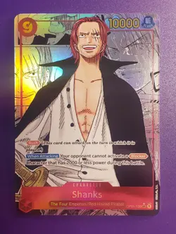 Shanks OP01-120 Manga Alt Art SEC PRB-01 One Piece Card English - Image 1