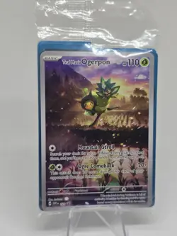 Teal Mask Ogerpon SVP 123 Full Art Promo Sealed - English Near Mint Pokemon Card - Image 1