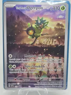 Teal Mask Ogerpon SVP 123 Full Art Promo Sealed - English Near Mint Pokemon Card - Image 3