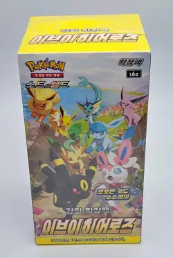 Pokemon Card Sword&Shield Eevee Heroes Booster Box(Evolving Skies) Korean ver 692586983282 - Image 2