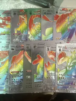Pokemon Silver Foil 🔥Fan Art 🔥Cards Lot Of 10 Total NM - Image 1