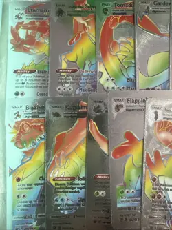 Pokemon Silver Foil 🔥Fan Art 🔥Cards Lot Of 10 Total NM - Image 2