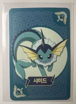 Vaporeon 2019 Pokemon Playing Cards Korean Point Salad Eevee Edition - Image 1