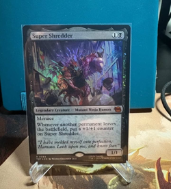 Mtg TMNT Super Shredder Foil Card 0083 Mythic - Image 1