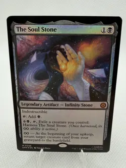Magic: The Gathering The Soul Stone Marvel's Spider-Man Artifact Mythic Foil - Image 1
