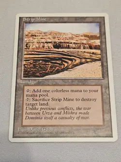Strip Mine MTG Core Set 4th Edition Regular MP - Image 1