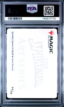 2025 MTG MARVEL'S SPIDER-MAN ART SERIES #54 GRENDEL, SPAWN OF KNULL PSA 10 - Image 2