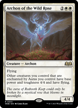 Archon of the Wild Rose #1 | Near Mint FOIL | Wilds of Eldraine WOE | Magic MTG - Image 1