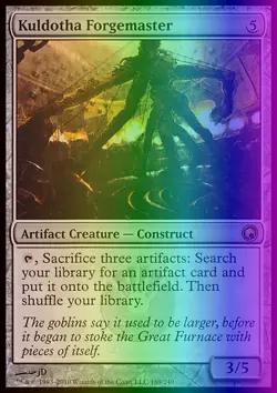 MTG Magic the Gathering Kuldotha Forgemaster (169/259) Scars of Mirrodin LP FOIL - Image 1