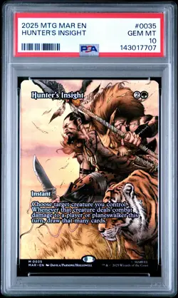 2025 MTG MARVEL'S SPIDER-MAN: SOURCE MATERIAL #0035 HUNTER'S INSIGHT PSA 10 - Image 1