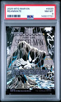 2025 MTG MARVEL'S SPIDER-MAN: SOURCE MATERIAL #0020 REANIMATE PSA 8 - Image 1