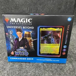 MTG: Universes Beyond Doctor Who Masters Of Evil D23630090, Sealed Box is Worn 195166228815 - Image 1