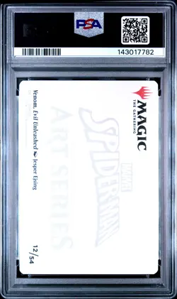 2025 MTG MARVEL'S SPIDER-MAN ART SERIES #12 VENOM, EVIL UNLEASHED PSA 10 - Image 2