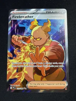 Pokemon Firebreather Trainer-Supporter Full Art Holo 119/094 2025 Pokemon - Image 1