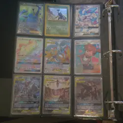 Pokemon TCG Mixed GX EX V Trainer Cards Lot Binder Foil Charizard Mewtwo Eevee - Image 1