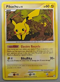 Pikachu 94/123 Mysterious Treasures Pokemon TCG Common LP - Image 1
