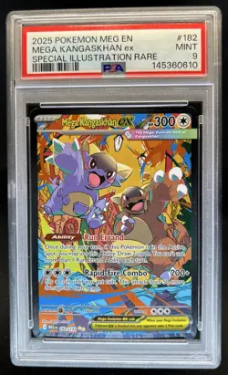 2025 Pokemon Kangaskhan ex Special Illustration Rare #182/132 PSA 9 - Image 1