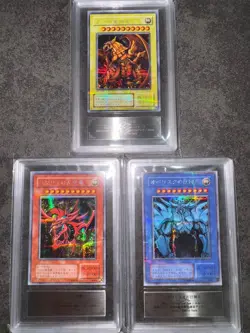 ARS10 9 Yugioh G4-01 G4-02 G4-03 Slifer Obelisk Ra Secret Set Japanese GB Promo - Image 1