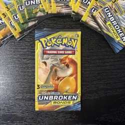 Pokemon Card - Unbroken Bonds - Sun & Moon - 3 Card Mini Booster Pack New - Image 1