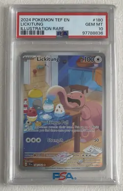 Pokemon Temporal Forces Lickitung #180 Illustration Rare [PSA 10] - Image 1