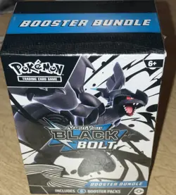 Pokemon Scarlet & Violet Black Bolt Booster Bundle Factory Sealed Box 6 packs - Image 1