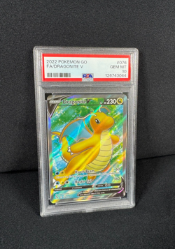 Pokemon Dragonite V Full Art Holo Rare #076 2022 Pokemon GO PSA 10 GEM MINT - Image 3
