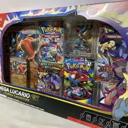 Pokemon TCG Mega Lucario ex Premium Figure Collection Box Factory Sealed - Image 2