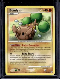2007 Pokemon Diamond & Pearl Bonsly #71/130 - Image 1